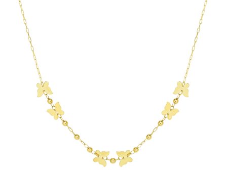 14K Gold Butterfly Necklace Online