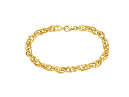 14K Gold Polished Euro Link Chain Fashion