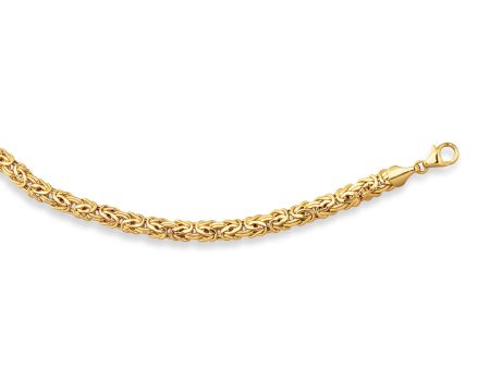 14K Gold 6mm Byzantine Necklace Online Sale