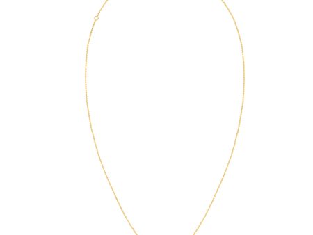 14K Gold Blue and White Topaz Dancing Drop Necklace Hot on Sale