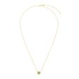 14K Gold & Peridot Solitaire Necklace For Cheap