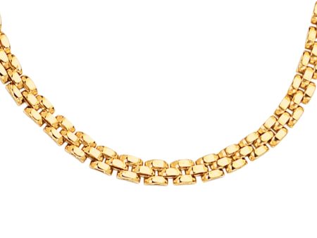 14K Gold 4mm Panther Necklace For Cheap