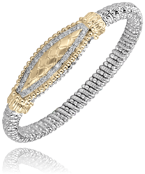 .36cttw Diamond Two-tone Stackable Bangle Cheap