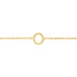 14K Mini Initial O Bracelet Cheap