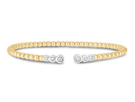 14K Diamond Pallina Bead Bracelet Sale