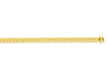 10K Gold 5mm Semi-Solid Miami Cuban Chain Fashion