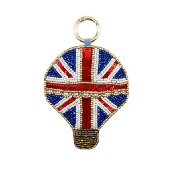 Grace & Glory Beaded Bag Charm Union Jack Balloon Online