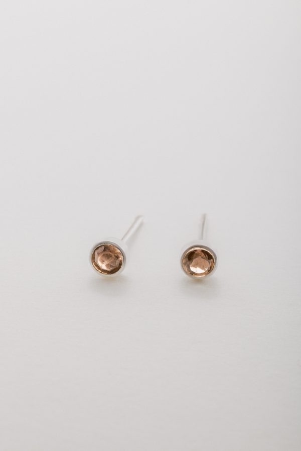 Smokey Quartz Stud Earring Online Hot Sale