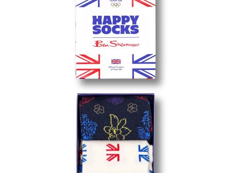 Happy Socks - Team GB - 2 Pack Gift Set Cheap