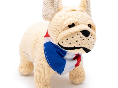 British Bulldog Knitted Soft Toy on Sale