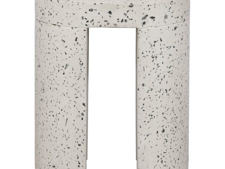 Moe s Lyon Collection 15 in. Outdoor Cement Stool Online now