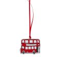 London Bus Wooden Christmas Decoration by Victoria Eggs Supply