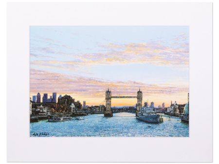 Mark F Lodge Tower Bridge Sunrise Giclee Print For Cheap