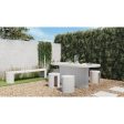 Moe s Lyon Collection 15 in. Outdoor Cement Stool Online now