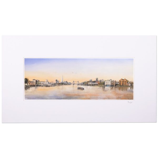 Ed Bucknall Tower Bridge Panoramic Giclee Print For Cheap