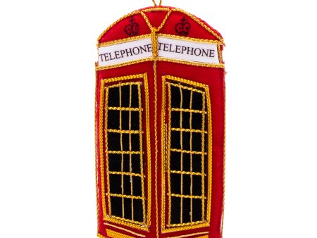 Telephone Box Stitched Christmas Decoration Hot on Sale