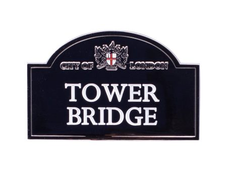 Tower Bridge Sign Chrome Fridge Magnet For Sale