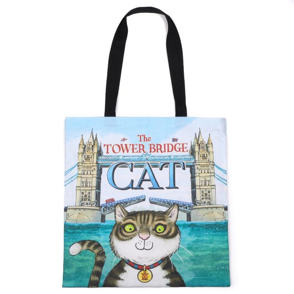 The Tower Bridge Cat Tote Bag For Cheap