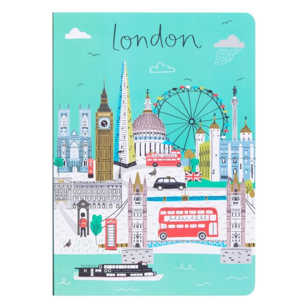 Jessica Hogarth London Skyline A5 Notebook Fashion