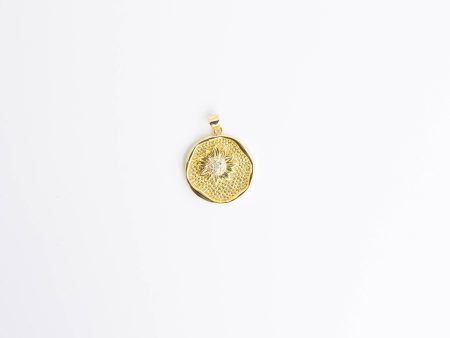 Gold Sunflower Charm Online Hot Sale