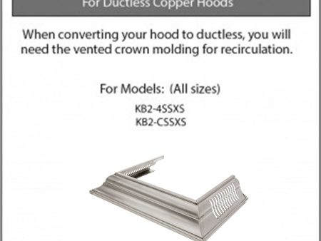 ZLINE Vented Crown Molding Profile 6 for Wall Mount Range Hood in Stainless Steel (CM6V-KB-S304) Cheap