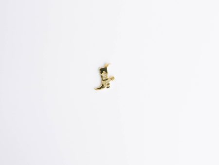 Gold Cowboy Boot Charm Online Sale