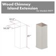 ZLINE 61 in. Wooden Chimney Extension for Ceilings up to 12.5 ft. (KBiTT-E) For Sale