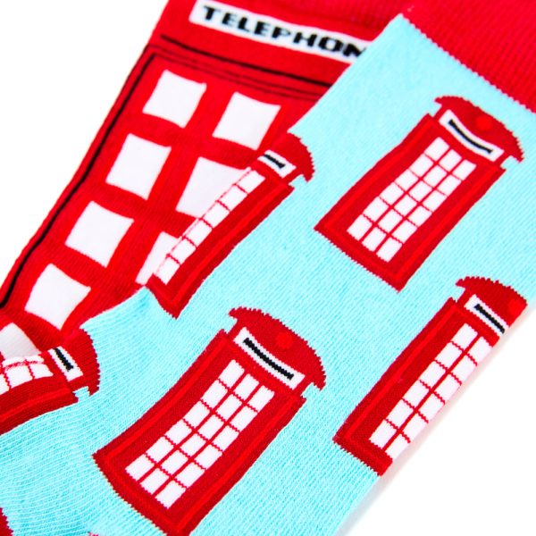 Urban Eccentric Socks Telephone Box Two Pack Discount