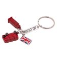 Best of British - London Bus, Telephone Box and Union Jack Die Cast Keyring Online