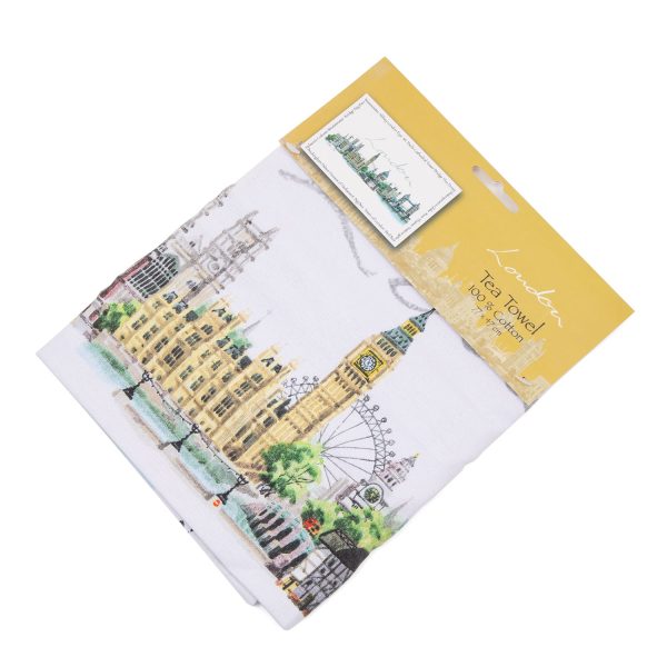 London Landmark Tea Towel Cheap