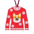 Made Happy Christmas Jumper Corgi Decoration Cheap