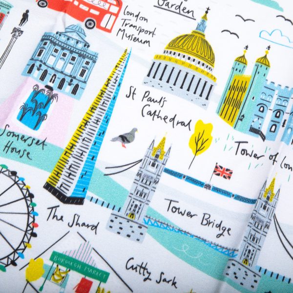 Jessica Hogarth London Map Tea Towel Online Hot Sale