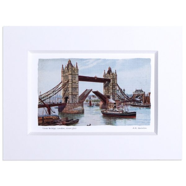 Tower Bridge Circa 1910 Mounted Print For Cheap