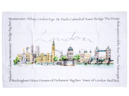 London Landmark Tea Towel Cheap