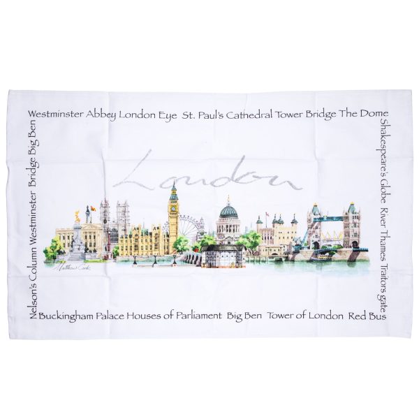 London Landmark Tea Towel Cheap