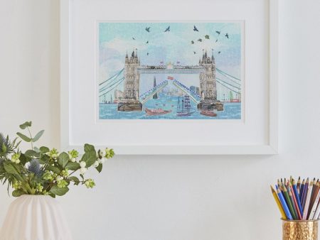 Josie Shenoy Tower Bridge Bus Jump Print Supply