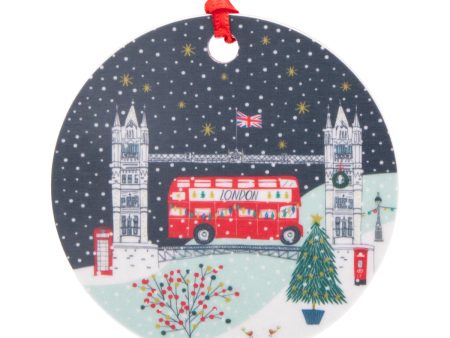 Jessica Hogarth Tower Bridge Hanging Christmas Decoration For Discount