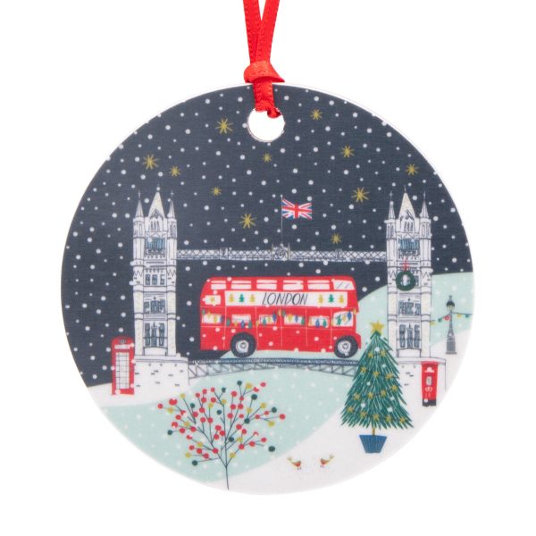 Jessica Hogarth Tower Bridge Hanging Christmas Decoration For Discount