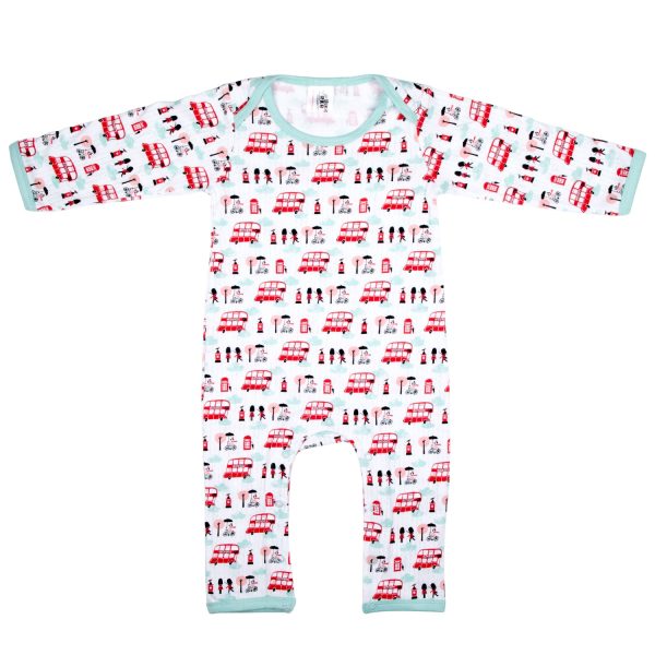 Little Red Bus Baby Romper Discount