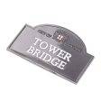 Tower Bridge Sign Chrome Fridge Magnet For Sale