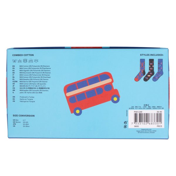 Happy Socks London Union Jack Gift Box Hot on Sale