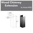 ZLINE 61 in. Wooden Chimney Extension for Ceilings up to 12 ft. (KPDD-E) on Sale