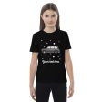 Personalised Custom Text - Organic Cotton Kids T-Shirt - London Doodles - Black Taxi Hot on Sale