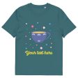 Personalised Custom Text - Organic Cotton Adults Unisex T-Shirt - London Doodles - Cup Of Tea Online Hot Sale