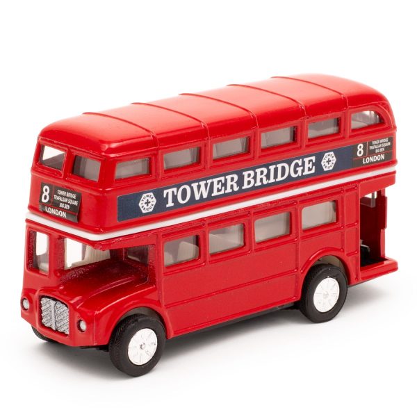 Die Cast Pull-Back Bus Model Toy - Tower Bridge London Online now