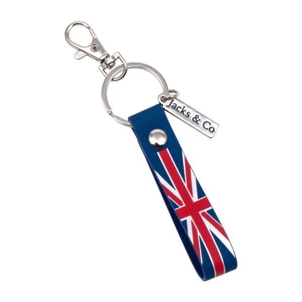 Jacks & Co Union Jack Bag Charm Keyring Fashion