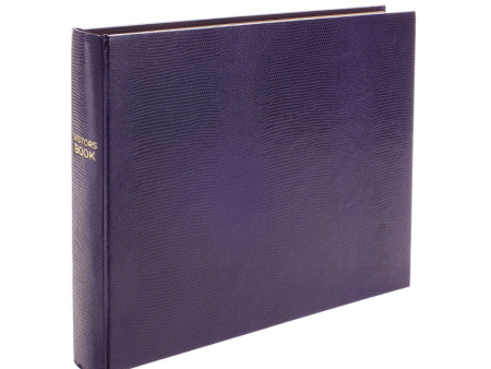 Jubilee Lined landscape visitors book, 28.5 x 22.2cm, amethyst For Discount