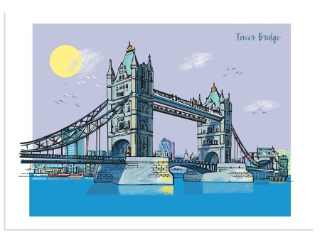 Rocket68 Tower Bridge A4 Print Hot on Sale