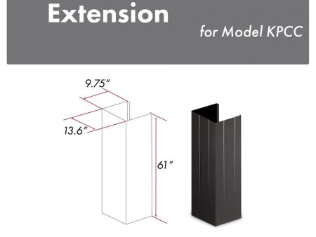 ZLINE 61 in. Wooden Chimney Extension for Ceilings up to 12 ft. (KPCC-E) Discount