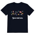 Personalised Custom Text - Organic Cotton Kids T-Shirt - London Doodles Discount